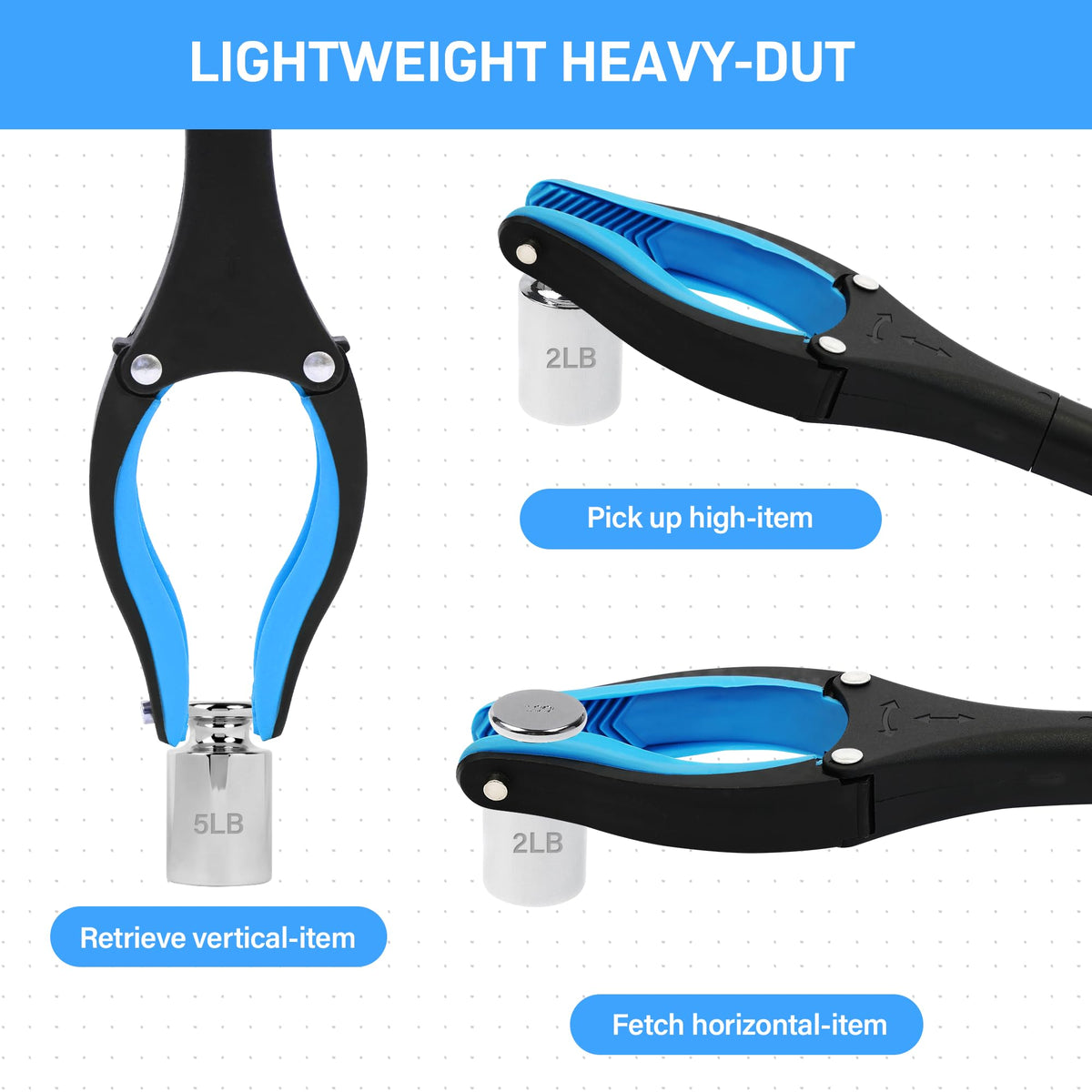 32 inch GrabRunner Heavy Duty(up to 10 lbs) Reacher Grabber Tool with Strong Magnetic (New Pink) 1 Pack