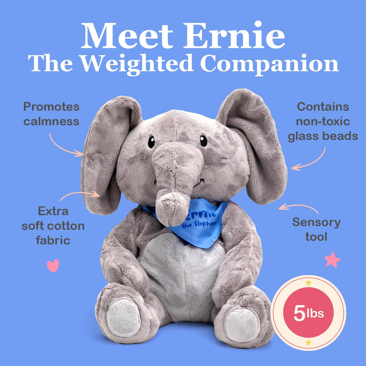 Lilly's Love Weighted Stuffed Animals for Adults & Kids — 5lb Calming Capybara Plush for Anxiety, ADHD & Sensory | Machine Washable Weighted Stuffed Animal w/Removable Insert | Clyde The Capybara