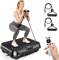 Bigzzia Vibration Plate Exercise Machine for Lymphatic Drainage Weight Loss | 2 Resistance Bands,450 lbs Capacity,250 Intensity Levels,9 Programs,100-Speed Platform,Remote,Non-Slip Surface