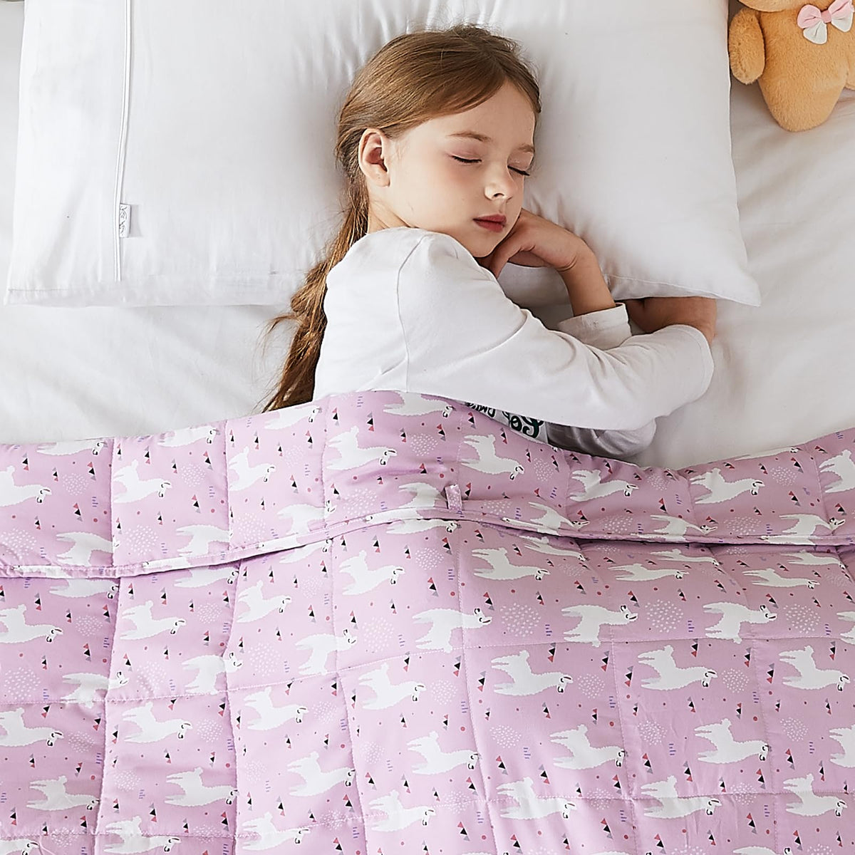 L'AGRATY Weighted Blanket for Adults 15lbs, 48"x72", Dark Grey Twin Full Size Heavy Throw Blanket, Cooling, Breathable, Microfiber with Glass Beads, Big, Washable, All-Season
