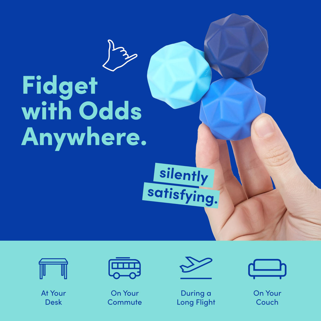 Speks Odds Soft Silicone Fidget Magnets | Silent Stress Relief Toys | Textured Magnetic Balls for Adults & Teens 14+ | Orange