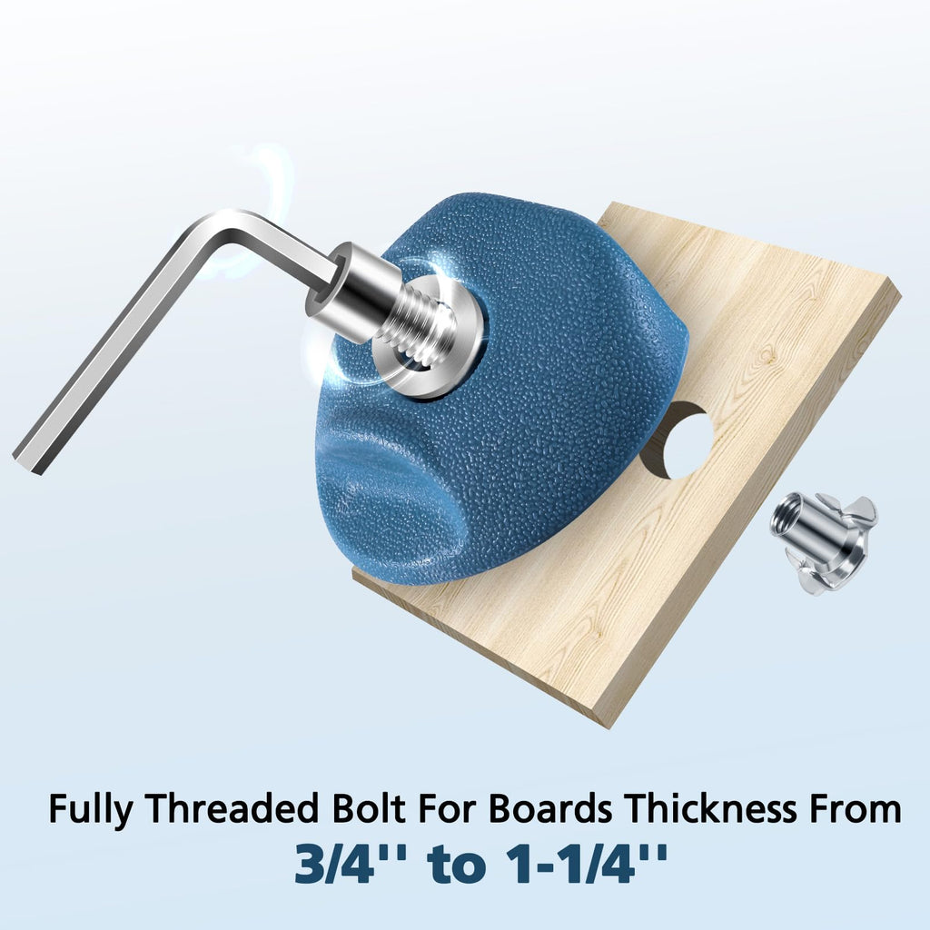 TOPNEW 32 Rock Climbing Holds Multi Size for Kids, Adult Rock Wall Holds Climbing Rock Wall Grips for Indoor and Outdoor Playground Play Set - Includes 2 Inch Mounting Hardware
