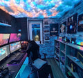 FUSLITE , 3D Thundercloud LED Light Cotton Lightning Cloud Colorful Atmosphere Night Light, DIY Creative Cloud Lights Gaming Room Garage Club Bar dj Party Light,16 Feet