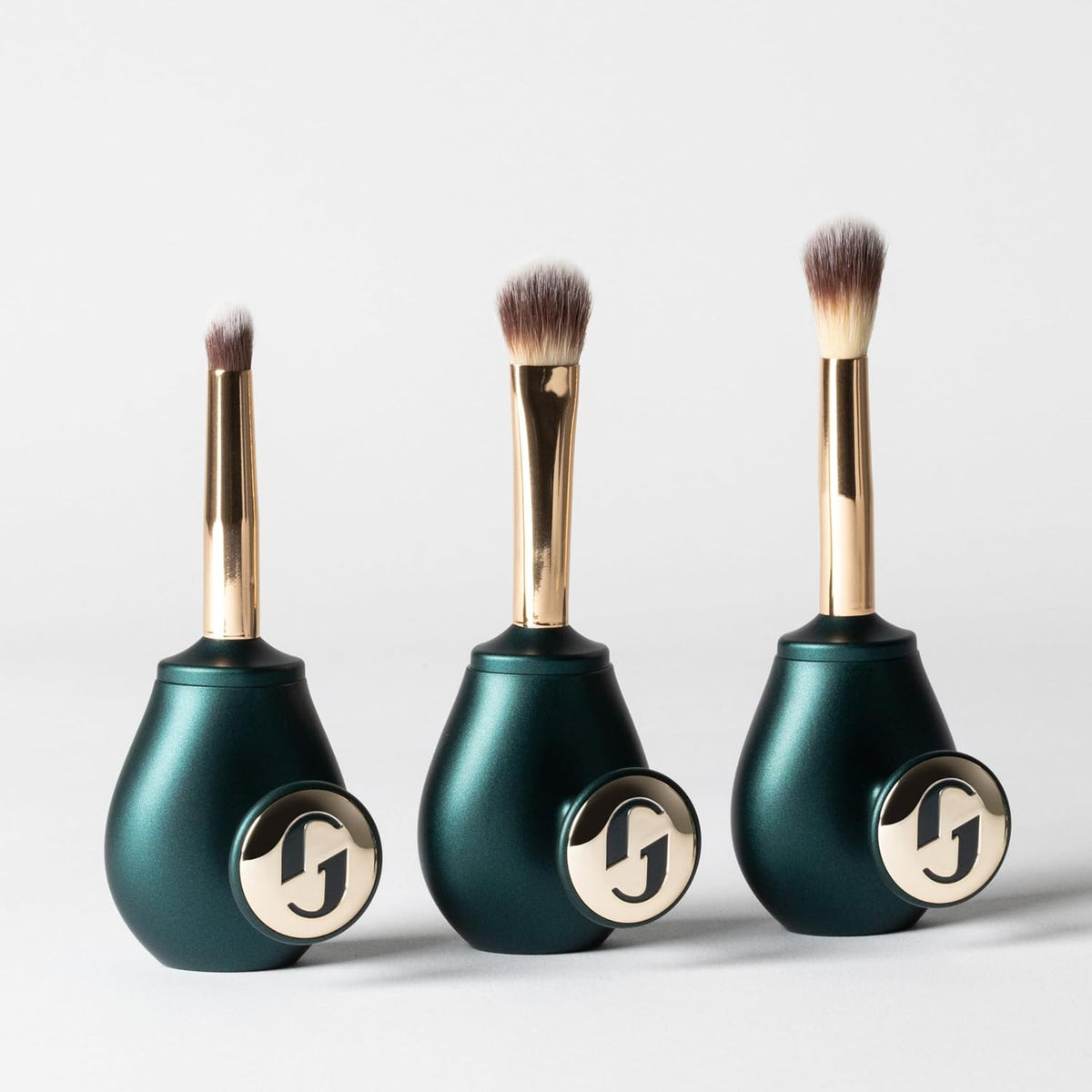 Guide Beauty Easy on the Eyes Collection; Eyeliner Brushes Set of Three, Premium Cosmetic Precision Makeup Brushes