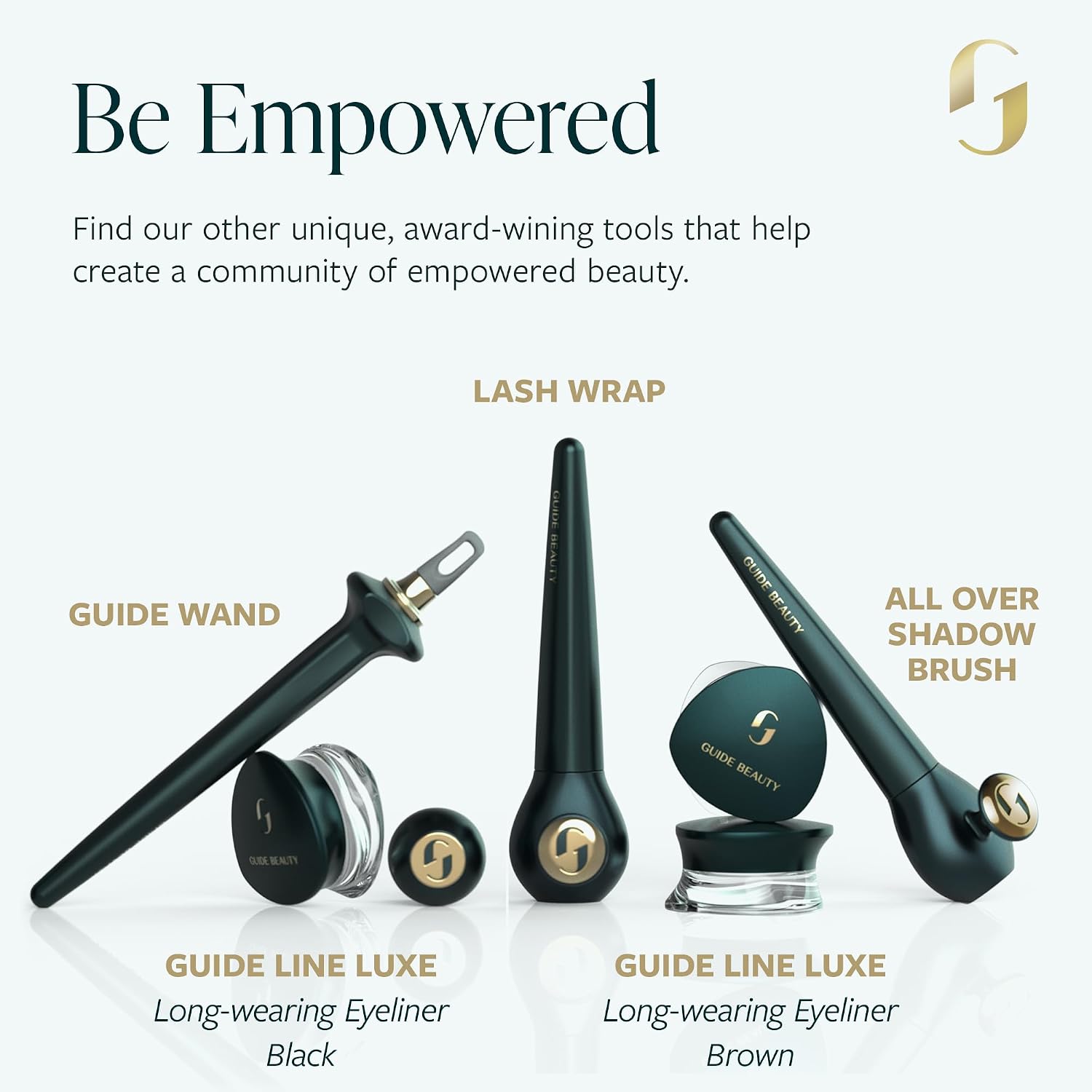 Guide Beauty GUIDE Wand, Easy Tightlining & Winged Eyeliner, Multi-Use Universal Design Cosmetic Tool for Eye & Lip Liner, Ideal for Make-up Novices, Limited Vision or Hand Dexterity
