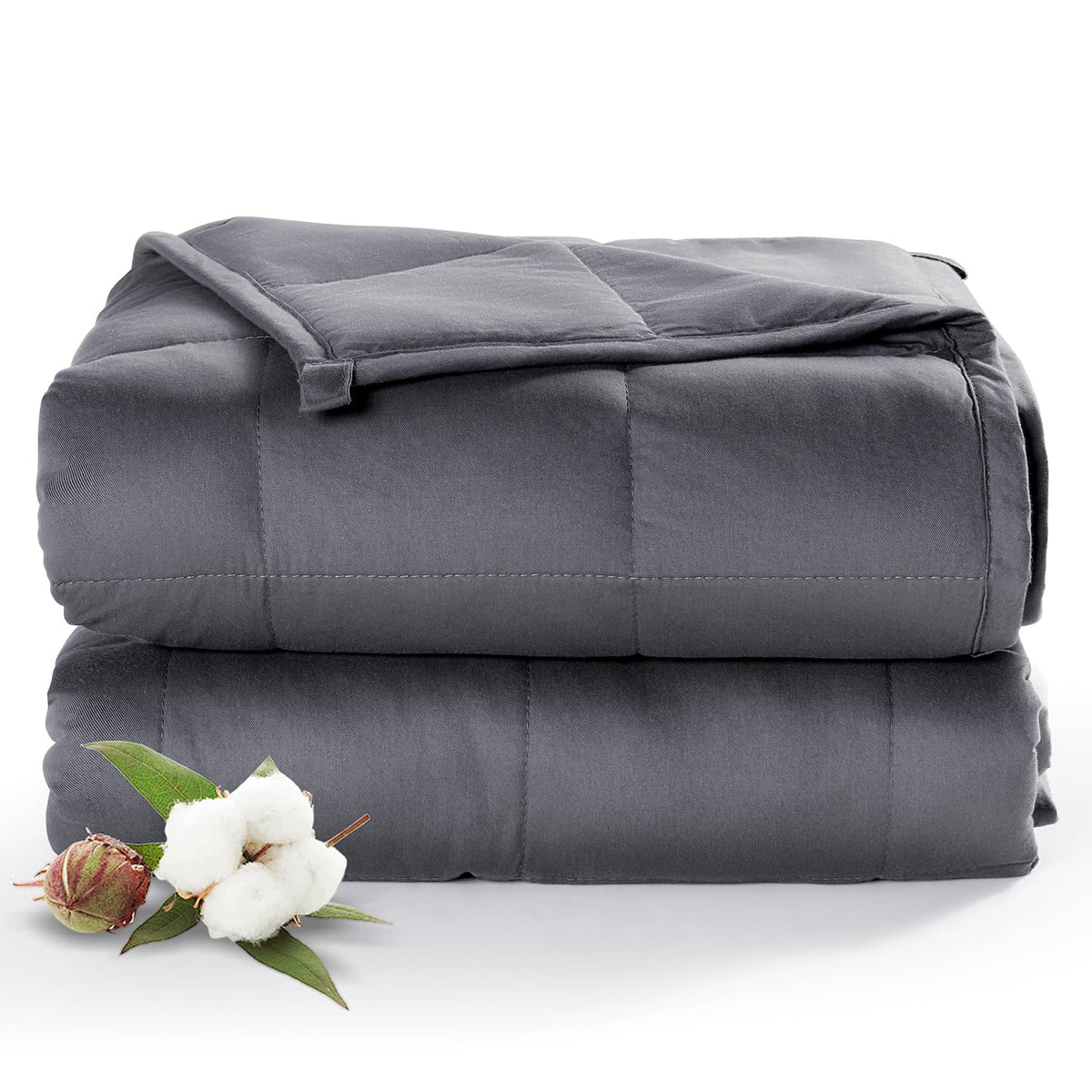 Sivio Weighted Blanket - All-Natural 100% Cotton Weighted Blanket 5 lbs 36 x 48 inches, Washable Breathable Heavy Blanket for Calm Sleeping for Home and School Nap, Blue Dinosaur