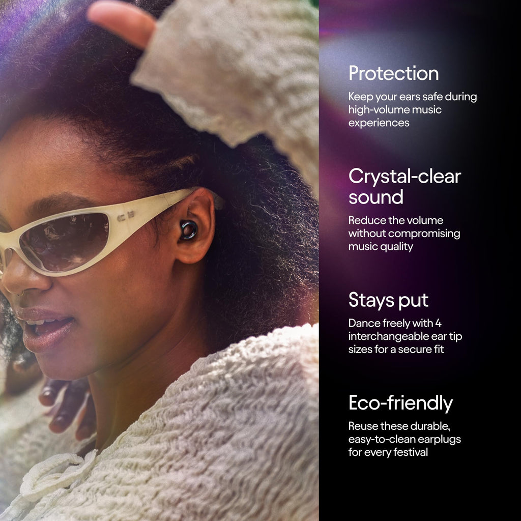 Loop Experience 2 Ear Plugs – Stylish Certified Hearing Protection for Concerts & Festivals, Live Events, Musicians, Sports, DJs and Nightlife – 17dB Noise Reduction Earplugs (High-Fidelity)