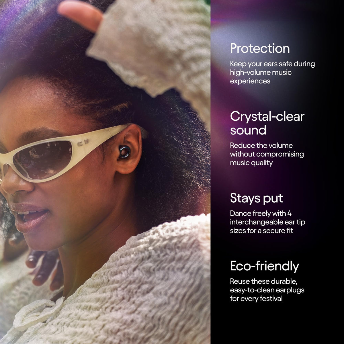 Loop Experience 2 Ear Plugs – Stylish Certified Hearing Protection for Concerts & Festivals, Live Events, Musicians, Sports, DJs and Nightlife – 17dB Noise Reduction Earplugs (High-Fidelity)