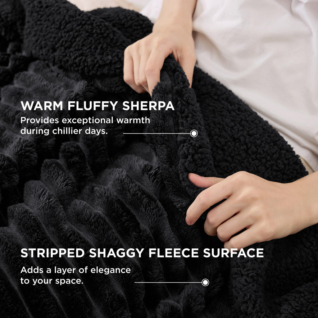 Bedsure Sherpa Throw Blanket for Couch - Super Soft, Comfort Cozy Fleece Thick Warm Blanket for Women, GentleSoft Plush & Fluffy Spring Throw Gift for Women, Room Decor, Beige, 50x60 Inches