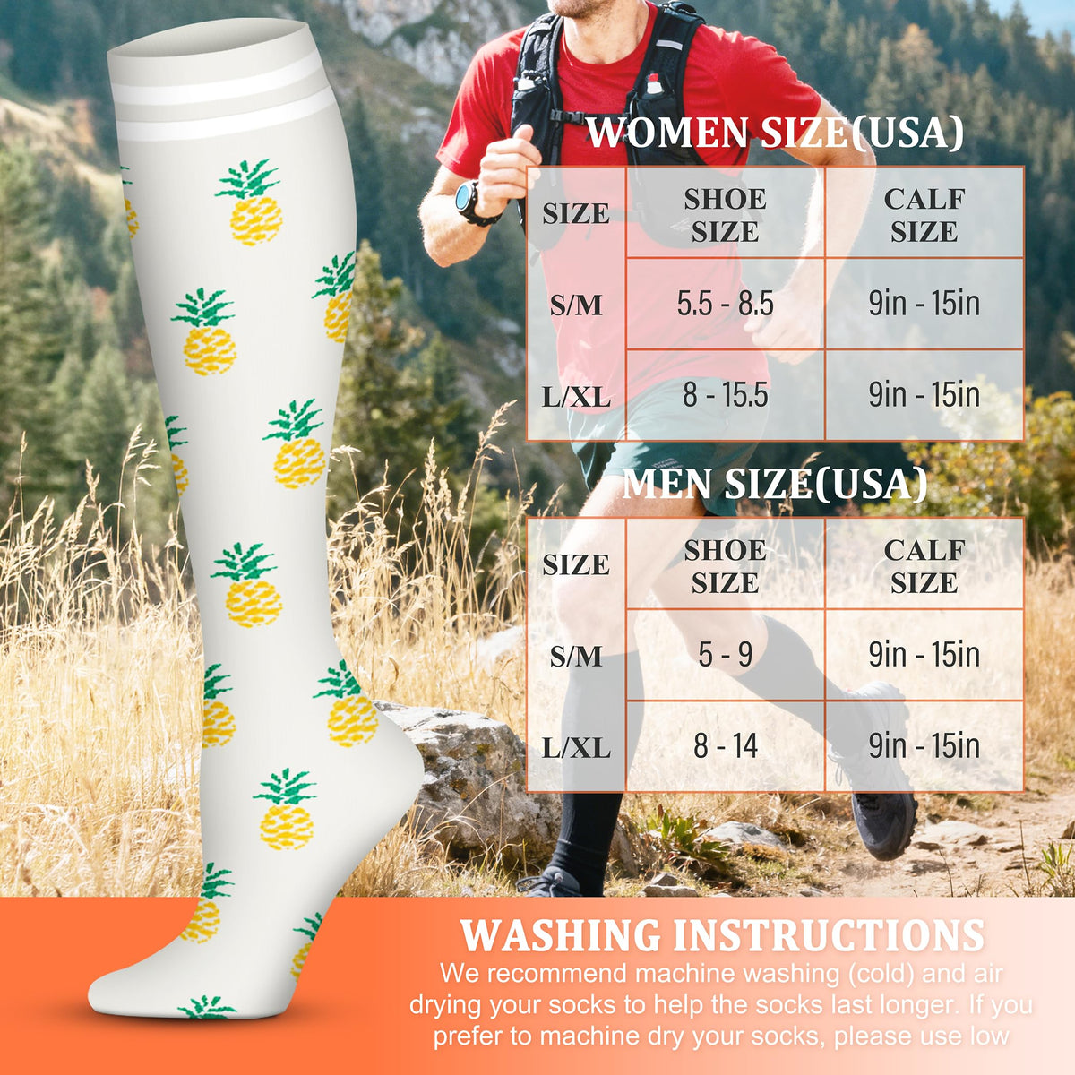 FEYHAY Copper Compression Socks (8 Pairs) 15-20 mmHg Circulation is Best Athletic & Daily for Men & Women, Running, Climbing