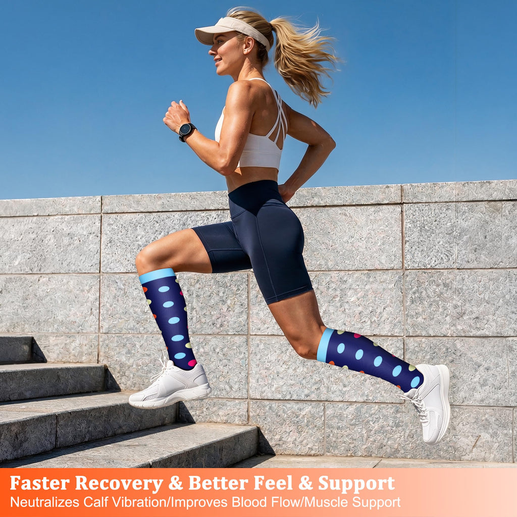 FEYHAY Copper Compression Socks (8 Pairs) 15-20 mmHg Circulation is Best Athletic & Daily for Men & Women, Running, Climbing