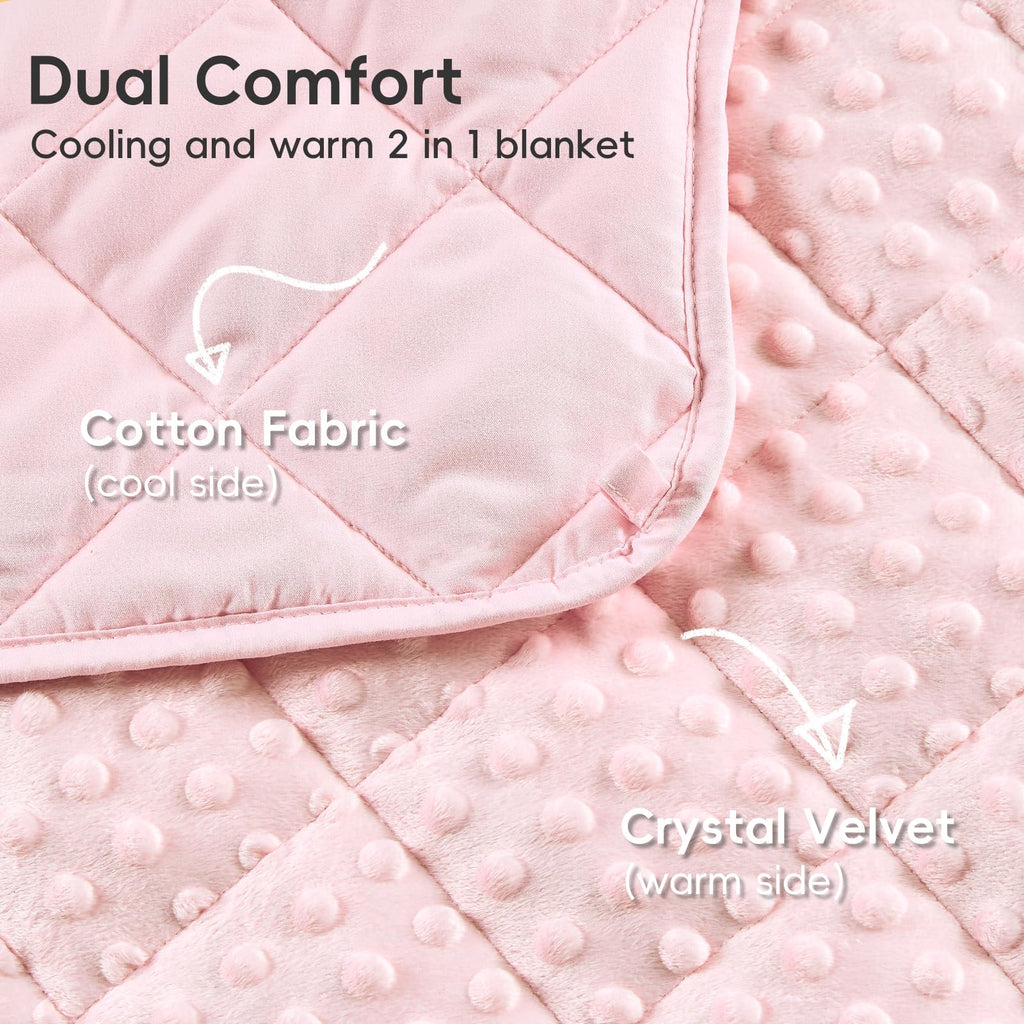 yescool Weighted Blanket Kids 5 Pounds, Minky Kids Blanket Gifts for Boys Girls, Small Weighted Throw Blankets Washable Heavy Blankets, Winter Weighted Comforter for 5 6 7 8 9 Year Old, 36 * 48in