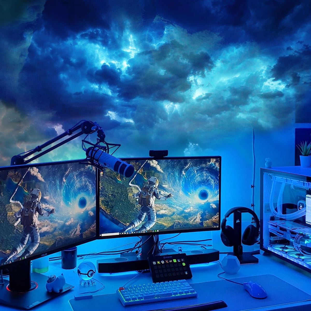 3D Thundercloud Ceiling Light, DIY Lightning Effects, RGB Color Changing, Music Sync, Smart APP Control, for Bedroom, Gaming Room, Home Theater, Kids Room, 16.4FT