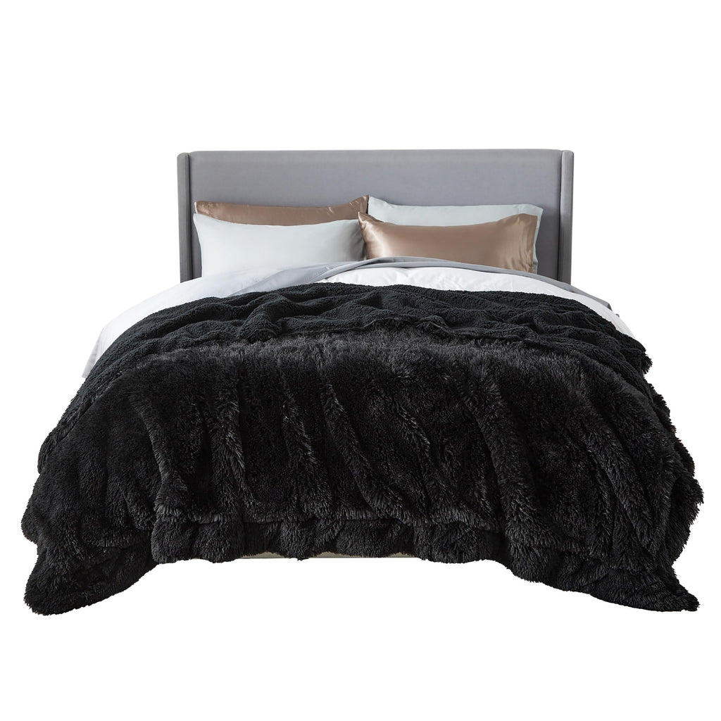 Bedsure GentleSoft Fluffy Fuzzy Faux Fur Throw Blanket for Couch, Soft Sherpa Fleece Cozy Gifts for Women, Plush Bed Blanket Room Decor for Men, Thick Warm Teen Gifts Winter Bedding