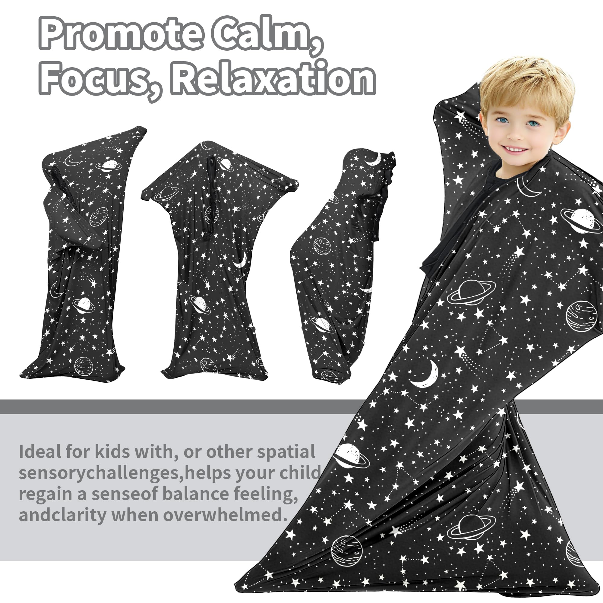Sensory Sock Body Sock,X-Large | Stretchable Sensory Sack - Help Kids Relax and Focus - ADHD and Improve Sensory Full Body Sock for Kids