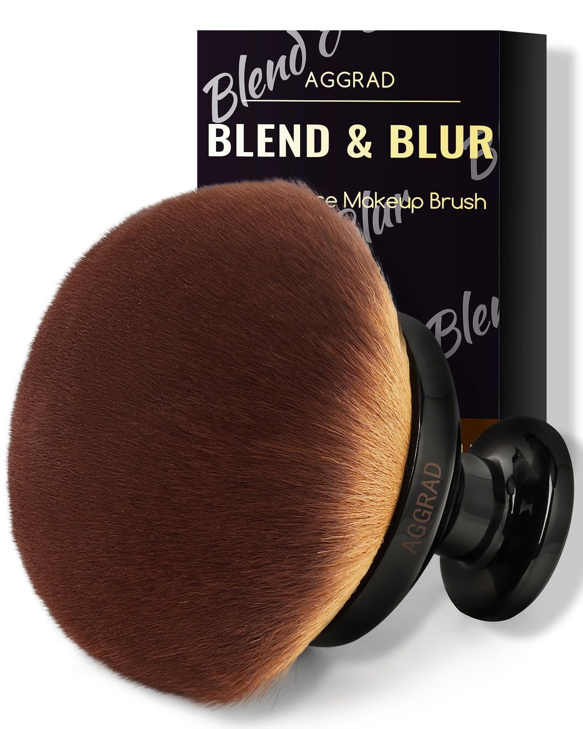 Ultra Large Blend & Blur Kabuki Brush for Body Leg Makeup Tattoo Cover Up Self Tanning, Self Tanner Brush for Self Tan, Back Tanning Applicator for Sunscreen Lotion Bronzers, Body Coverage Perfector