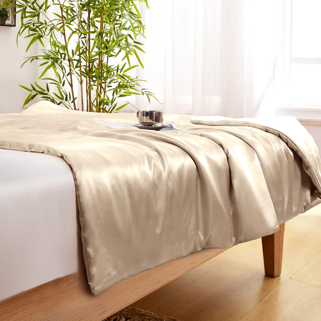 Vonty Dark Grey Satin Throw Blanket 50x60In, Cooling Silky Wrinkle-Free | Gentle On Hair, Machine Washable Easy Care, All-Season Warmth And Cooling, Multipurpose Bed Sofa Travel, Textured Cable Knit