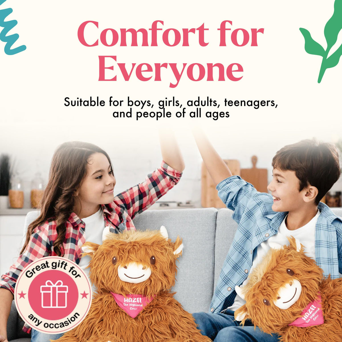 Lilly's Love Weighted Stuffed Animals for Adults & Kids — 5lb Calming Capybara Plush for Anxiety, ADHD & Sensory | Machine Washable Weighted Stuffed Animal w/Removable Insert | Clyde The Capybara
