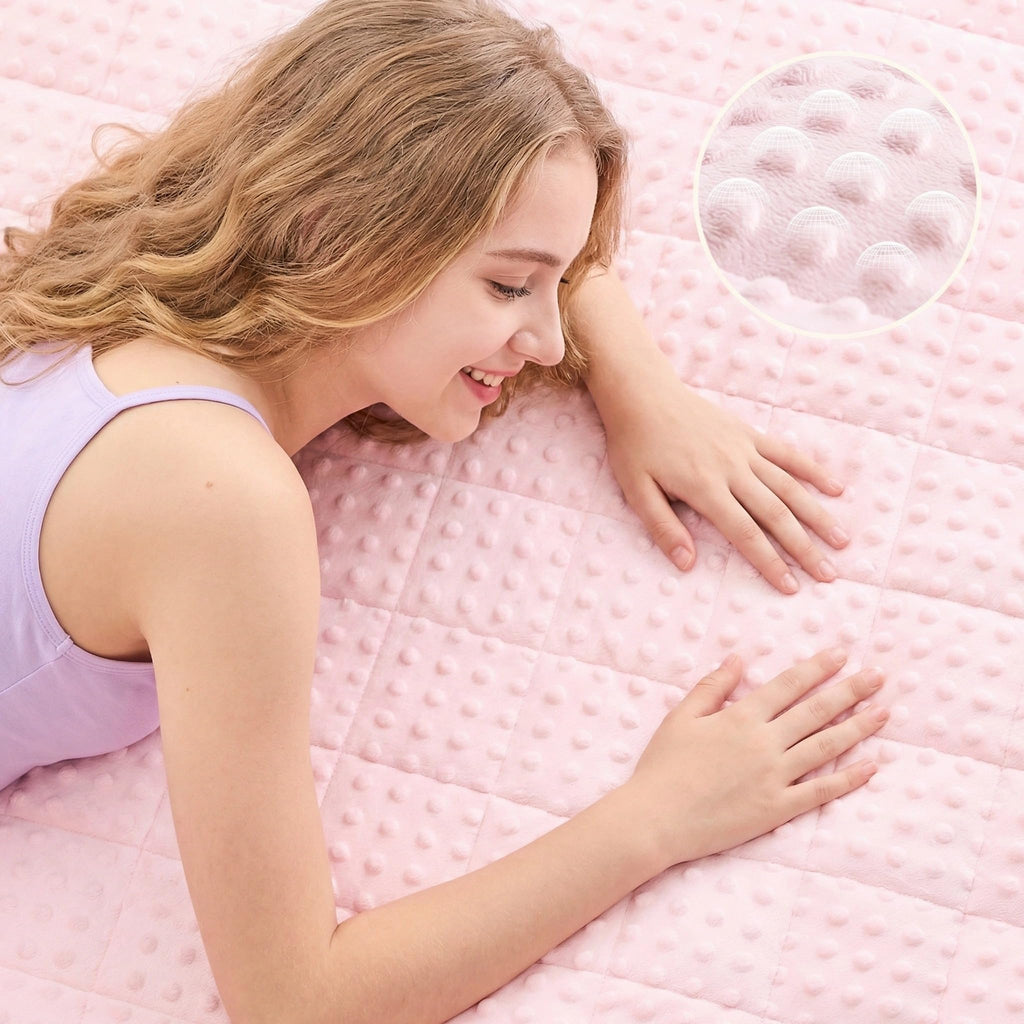 yescool Weighted Blanket Kids 5 Pounds, Minky Kids Blanket Gifts for Boys Girls, Small Weighted Throw Blankets Washable Heavy Blankets, Winter Weighted Comforter for 5 6 7 8 9 Year Old, 36 * 48in