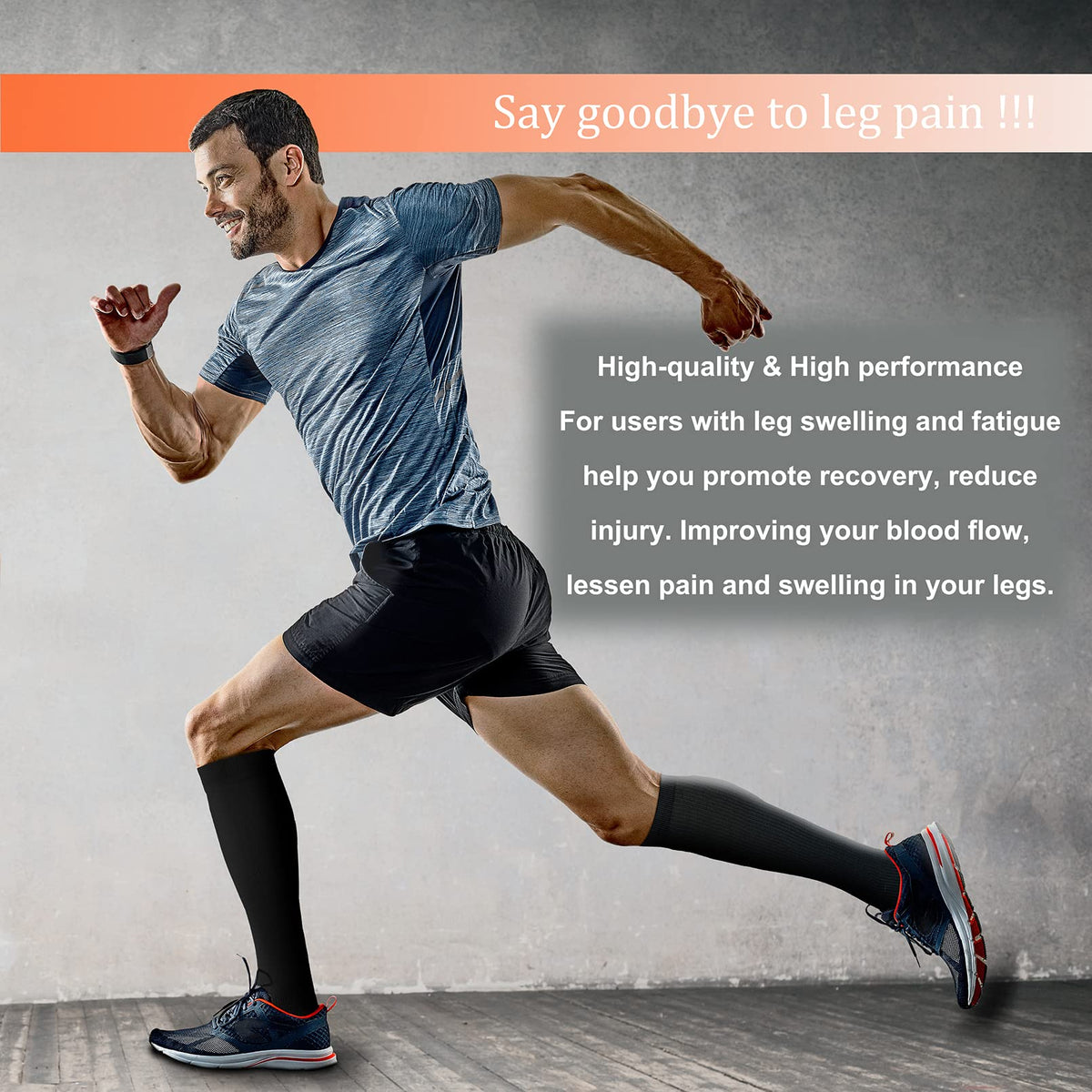 FEYHAY Copper Compression Socks (8 Pairs) 15-20 mmHg Circulation is Best Athletic & Daily for Men & Women, Running, Climbing