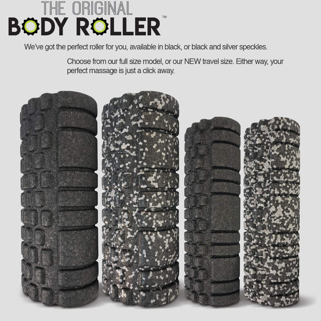 The Original Body Roller - High Density Foam Roller Massager for Deep Tissue Massage of The Back and Leg Muscles - Self Myofascial Release of Painful Trigger Point Muscle Adhesions - 13" Blue