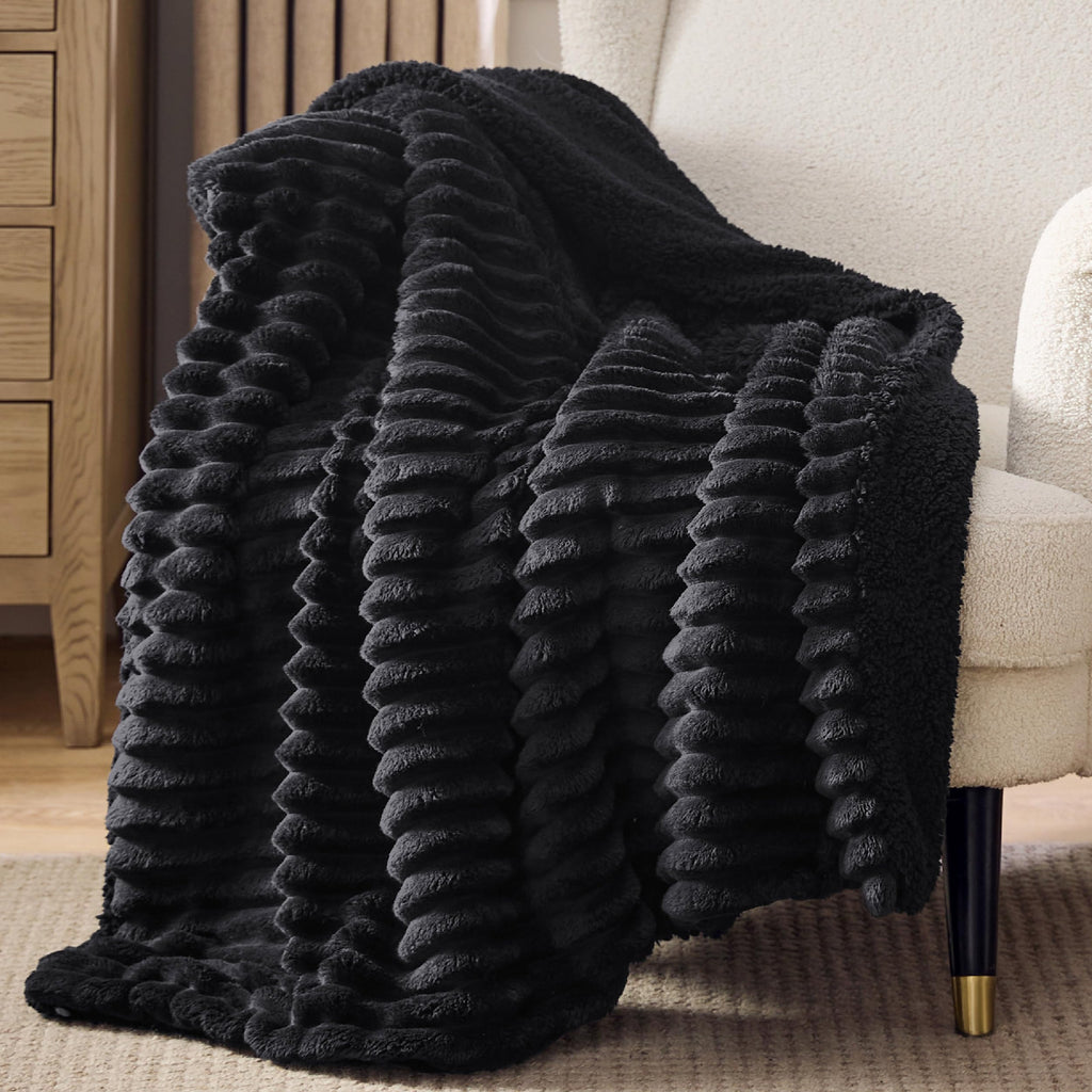 Bedsure Sherpa Throw Blanket for Couch - Super Soft, Comfort Cozy Fleece Thick Warm Blanket for Women, GentleSoft Plush & Fluffy Spring Throw Gift for Women, Room Decor, Beige, 50x60 Inches