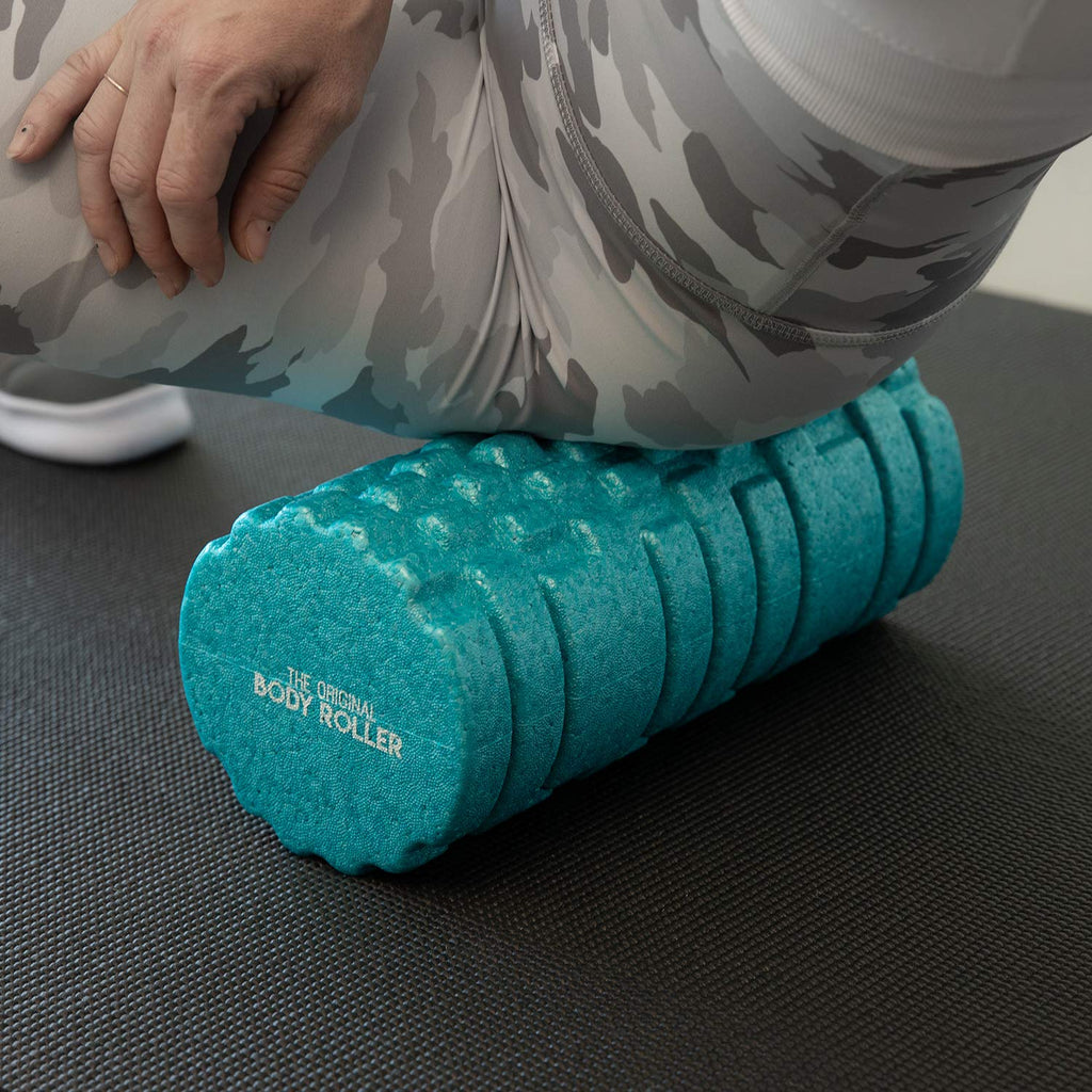 The Original Body Roller - High Density Foam Roller Massager for Deep Tissue Massage of The Back and Leg Muscles - Self Myofascial Release of Painful Trigger Point Muscle Adhesions - 13" Blue