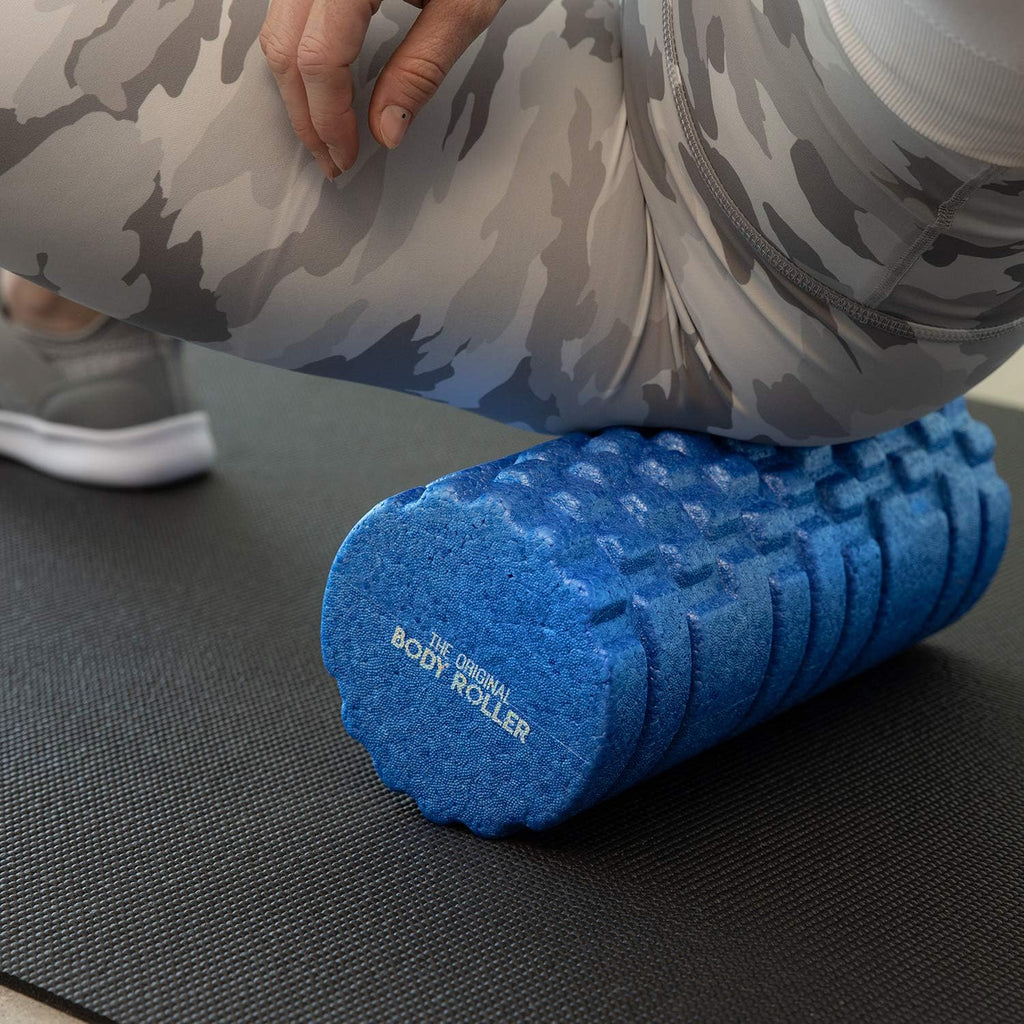 The Original Body Roller - High Density Foam Roller Massager for Deep Tissue Massage of The Back and Leg Muscles - Self Myofascial Release of Painful Trigger Point Muscle Adhesions - 13" Blue