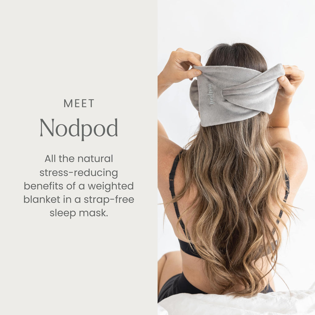 Nodpod Gentle Pressure Sleep Mask | Patented Light Blocking Design for Sleeping, Traveling & Relaxation - Wisteria