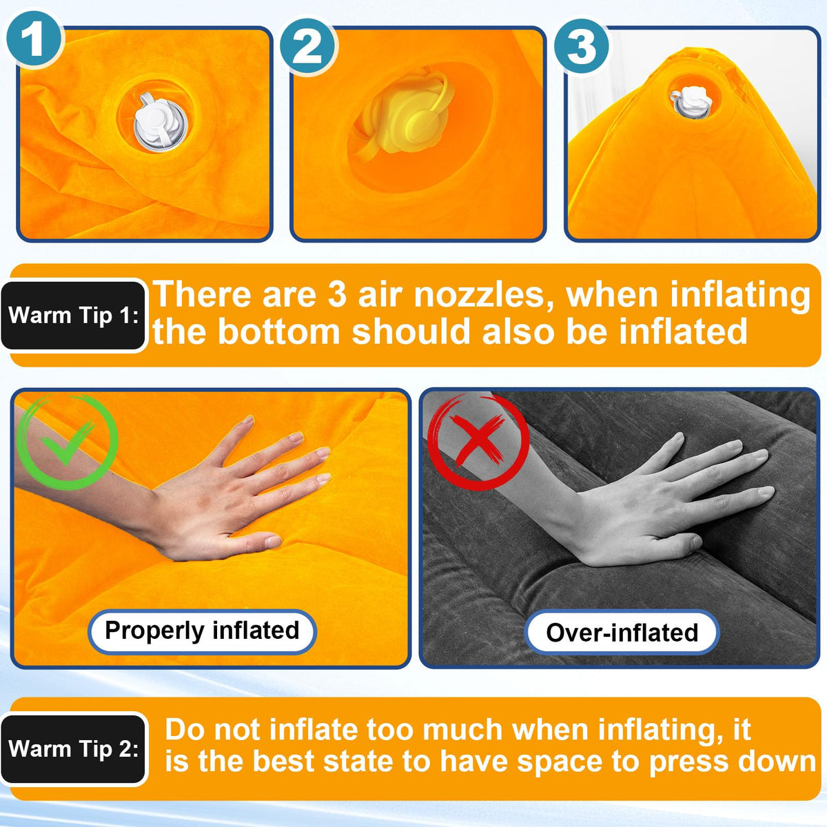 Namalu Extra Large 80/60inch Comfy Peapod Sensory Chair for Kids Gift for Reading Corner Inflatable Classroom Furniture Sensory Toys for Kids Children with Autism(Gray,80 Inch)