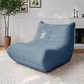 Adults Bean Bag Chairs Lazy Floor Sofa Togo Couch Comfy Memory Foam Reading Chair Teddy Fleece BeanBag for Living Room Bedroom Dorm Office Gaming Room, Green, 1 Seater