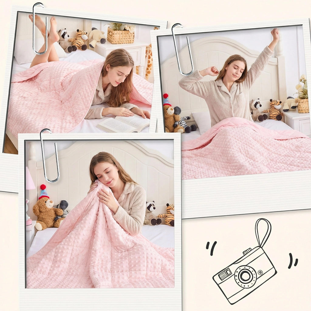 yescool Weighted Blanket Kids 5 Pounds, Minky Kids Blanket Gifts for Boys Girls, Small Weighted Throw Blankets Washable Heavy Blankets, Winter Weighted Comforter for 5 6 7 8 9 Year Old, 36 * 48in