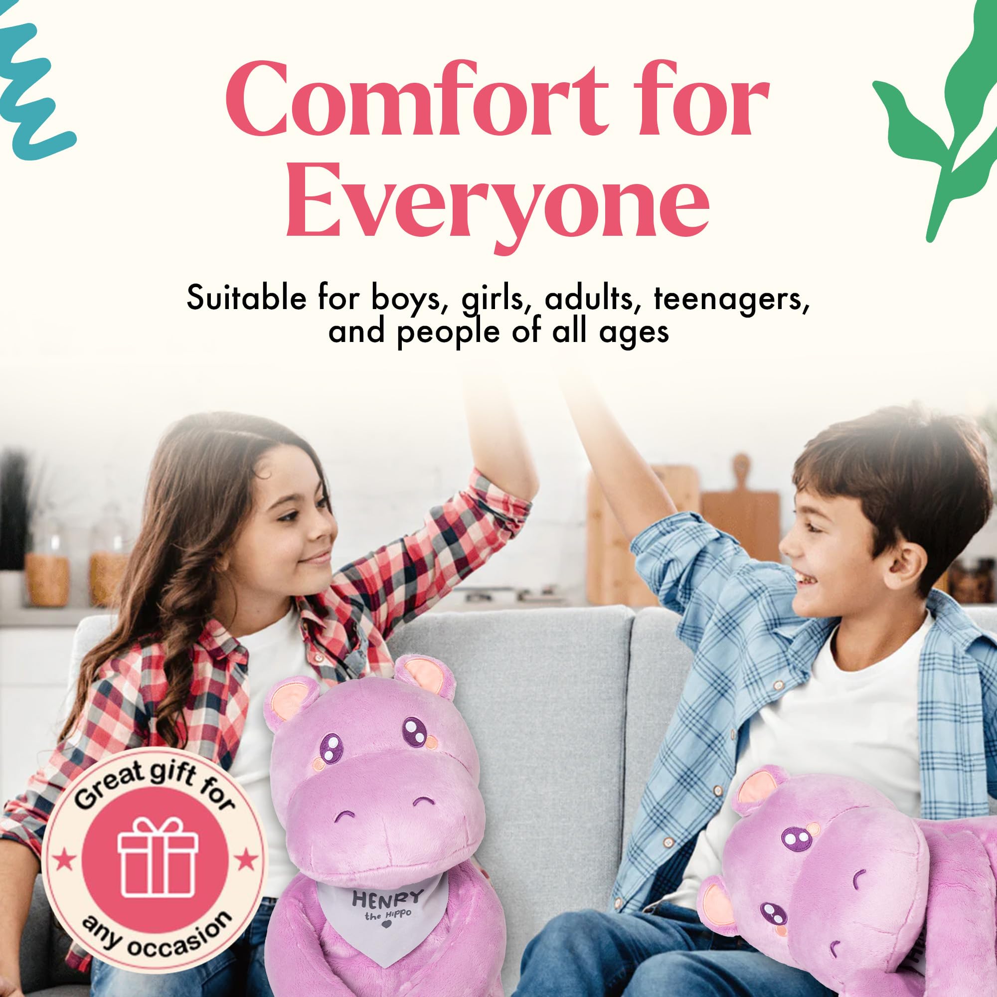 Lilly's Love Weighted Stuffed Animals for Adults & Kids — 5lb Calming Capybara Plush for Anxiety, ADHD & Sensory | Machine Washable Weighted Stuffed Animal w/Removable Insert | Clyde The Capybara