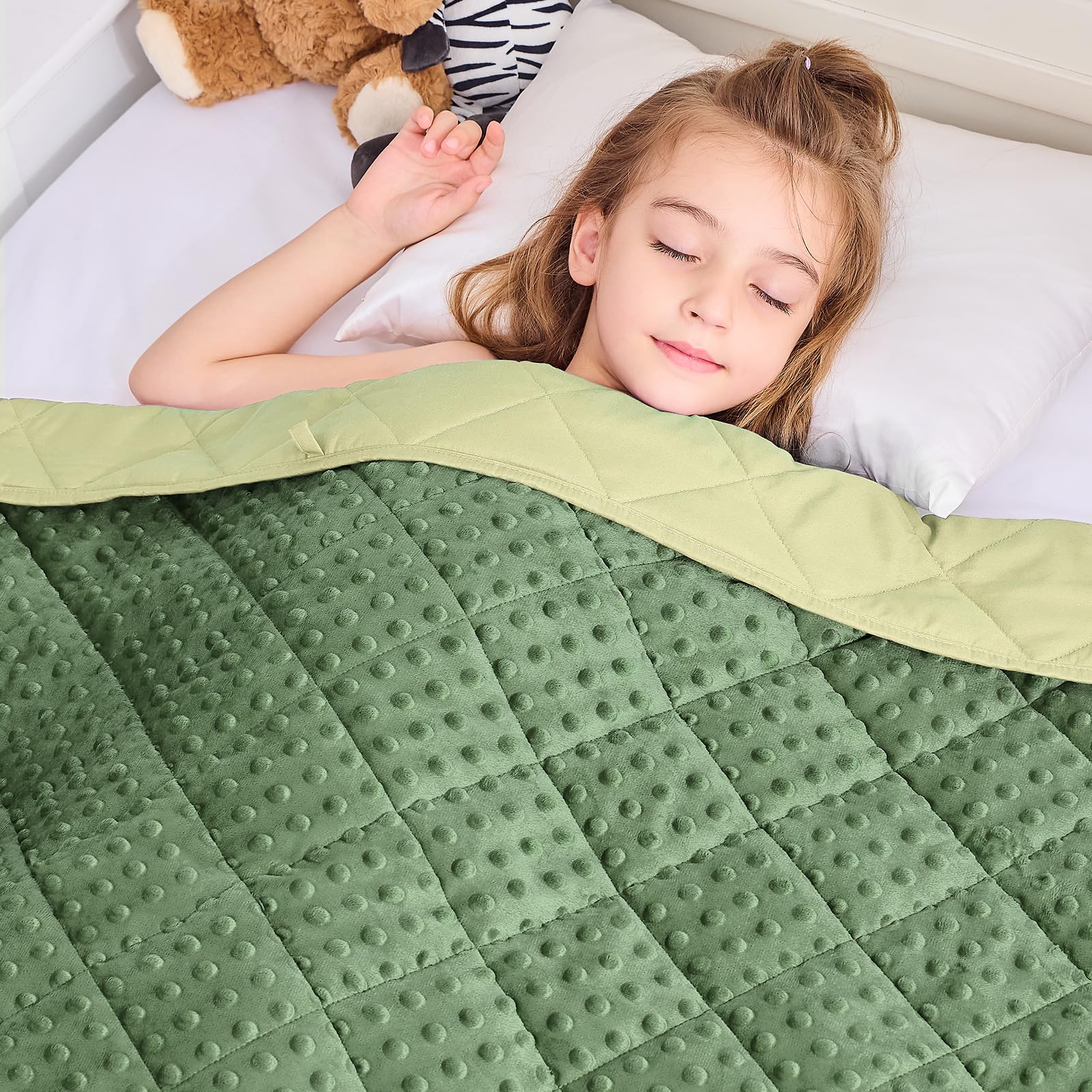 yescool Weighted Blanket Kids 5 Pounds, Minky Kids Blanket Gifts for Boys Girls, Small Weighted Throw Blankets Washable Heavy Blankets, Winter Weighted Comforter for 5 6 7 8 9 Year Old, 36 * 48in