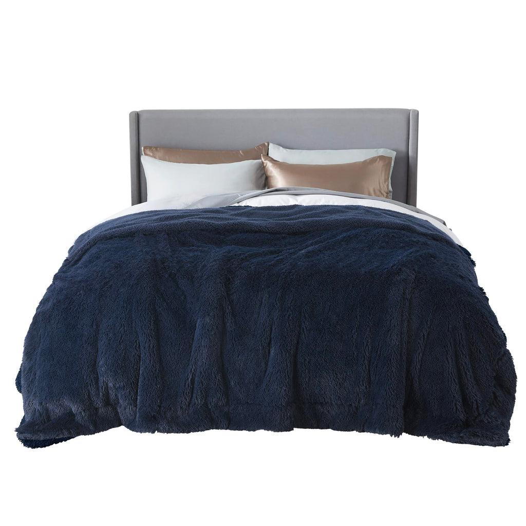 Bedsure GentleSoft Fluffy Fuzzy Faux Fur Throw Blanket for Couch, Soft Sherpa Fleece Cozy Gifts for Women, Plush Bed Blanket Room Decor for Men, Thick Warm Teen Gifts Winter Bedding