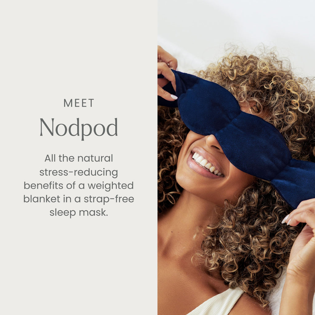 Nodpod Gentle Pressure Sleep Mask | Patented Light Blocking Design for Sleeping, Traveling & Relaxation - Wisteria