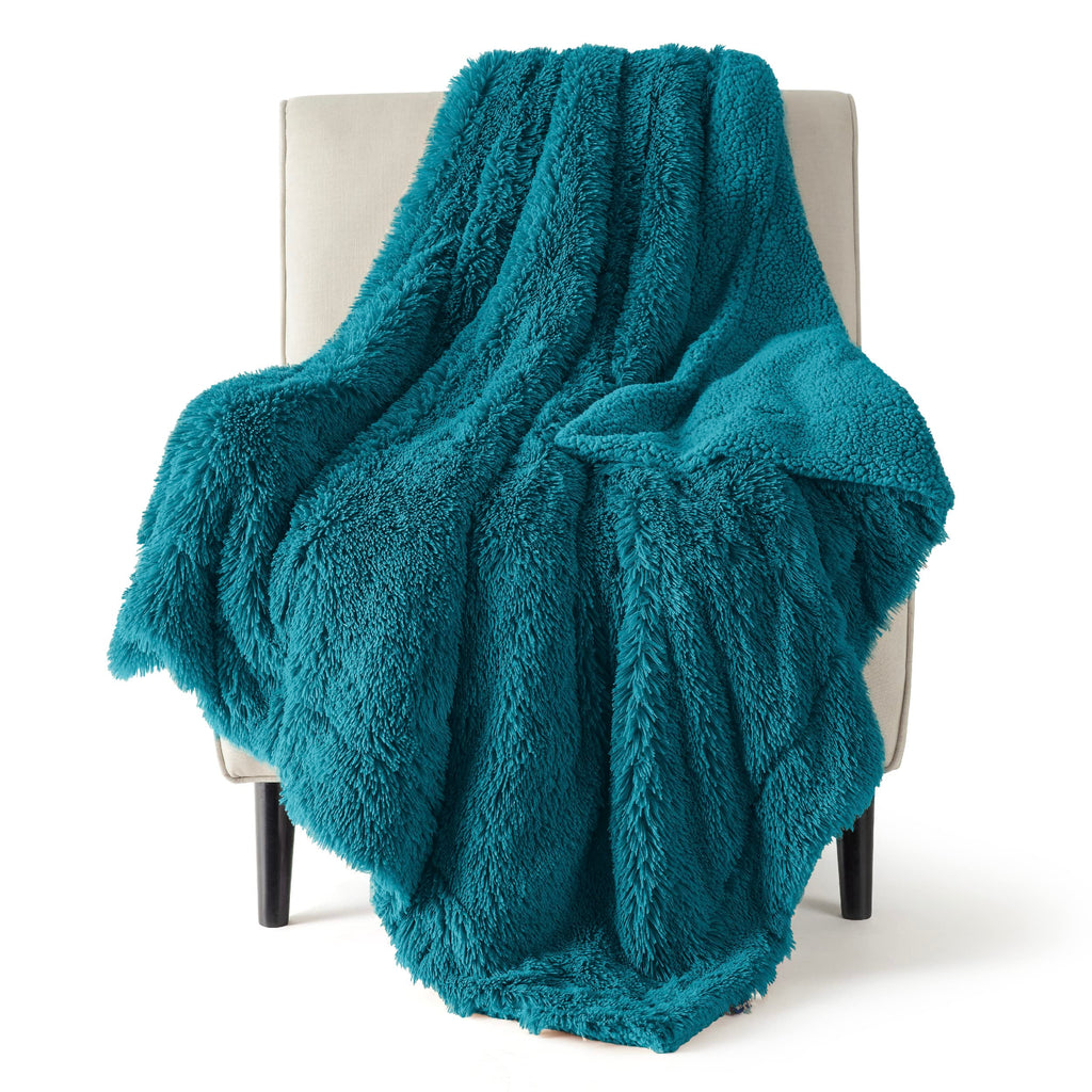 Bedsure GentleSoft Fluffy Fuzzy Faux Fur Throw Blanket for Couch, Soft Sherpa Fleece Cozy Gifts for Women, Plush Bed Blanket Room Decor for Men, Thick Warm Teen Gifts Winter Bedding