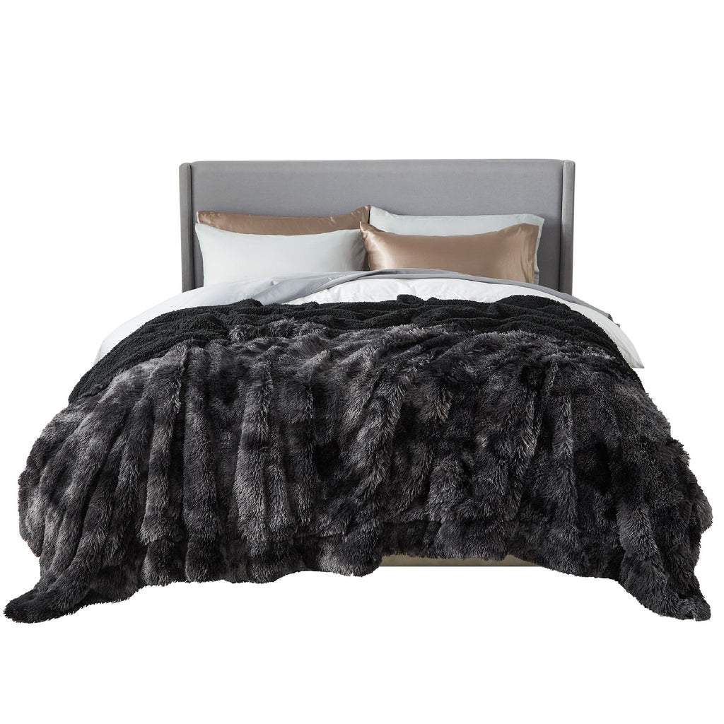 Bedsure GentleSoft Fluffy Fuzzy Faux Fur Throw Blanket for Couch, Soft Sherpa Fleece Cozy Gifts for Women, Plush Bed Blanket Room Decor for Men, Thick Warm Teen Gifts Winter Bedding
