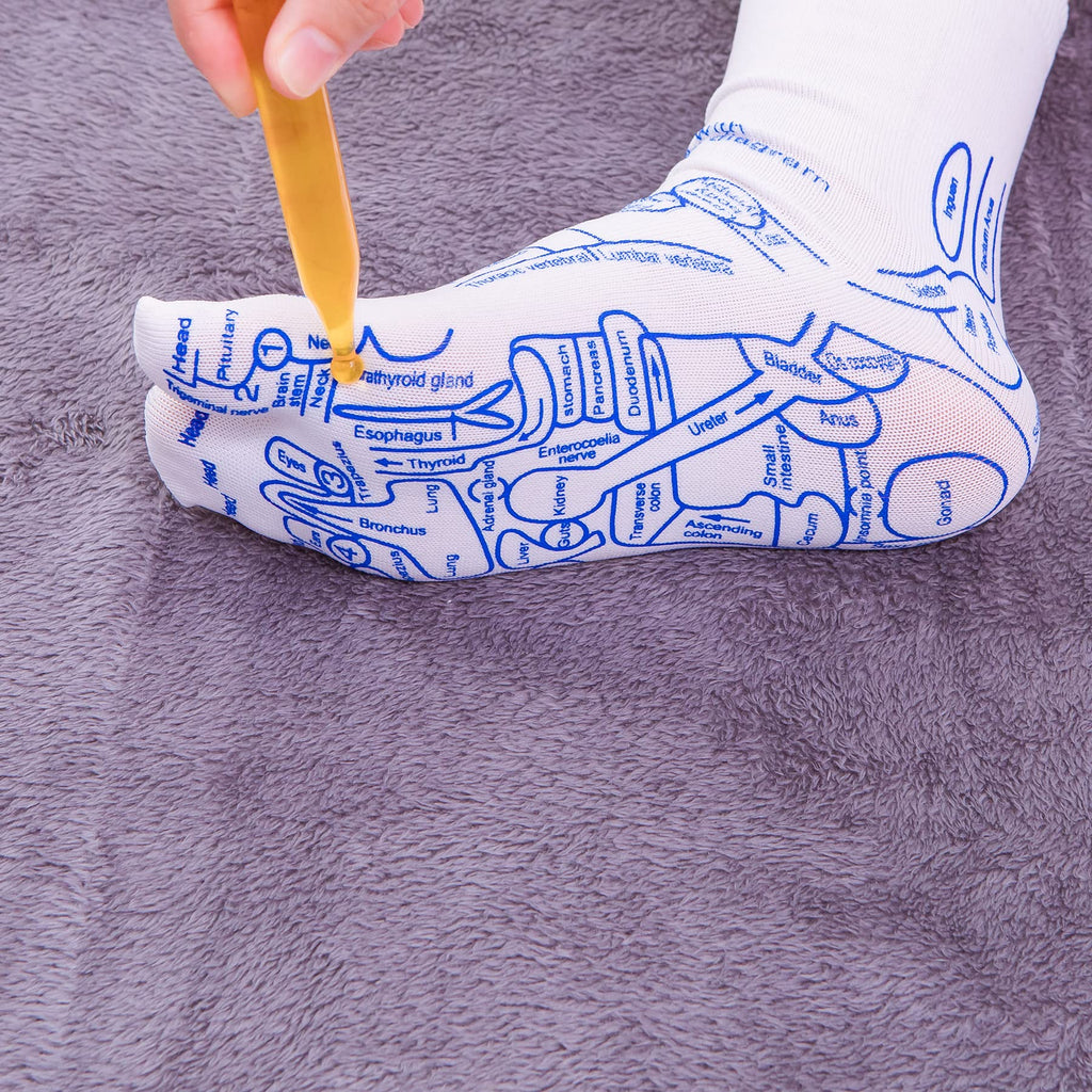 Broman Reflexology Socks with Trigger Point Massage Tool, Foot Pain Relief Remedy for Foot Massage,Men's Size