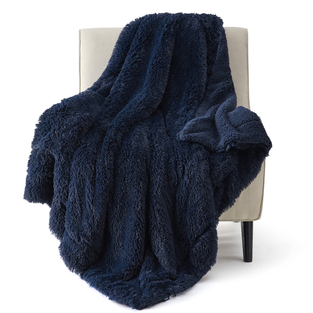 Bedsure GentleSoft Fluffy Fuzzy Faux Fur Throw Blanket for Couch, Soft Sherpa Fleece Cozy Gifts for Women, Plush Bed Blanket Room Decor for Men, Thick Warm Teen Gifts Winter Bedding