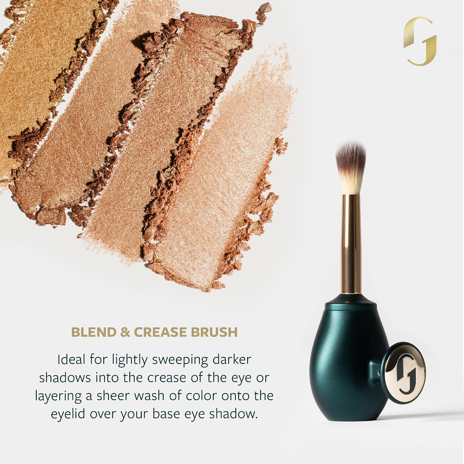 Guide Beauty Easy on the Eyes Collection; Eyeliner Brushes Set of Three, Premium Cosmetic Precision Makeup Brushes