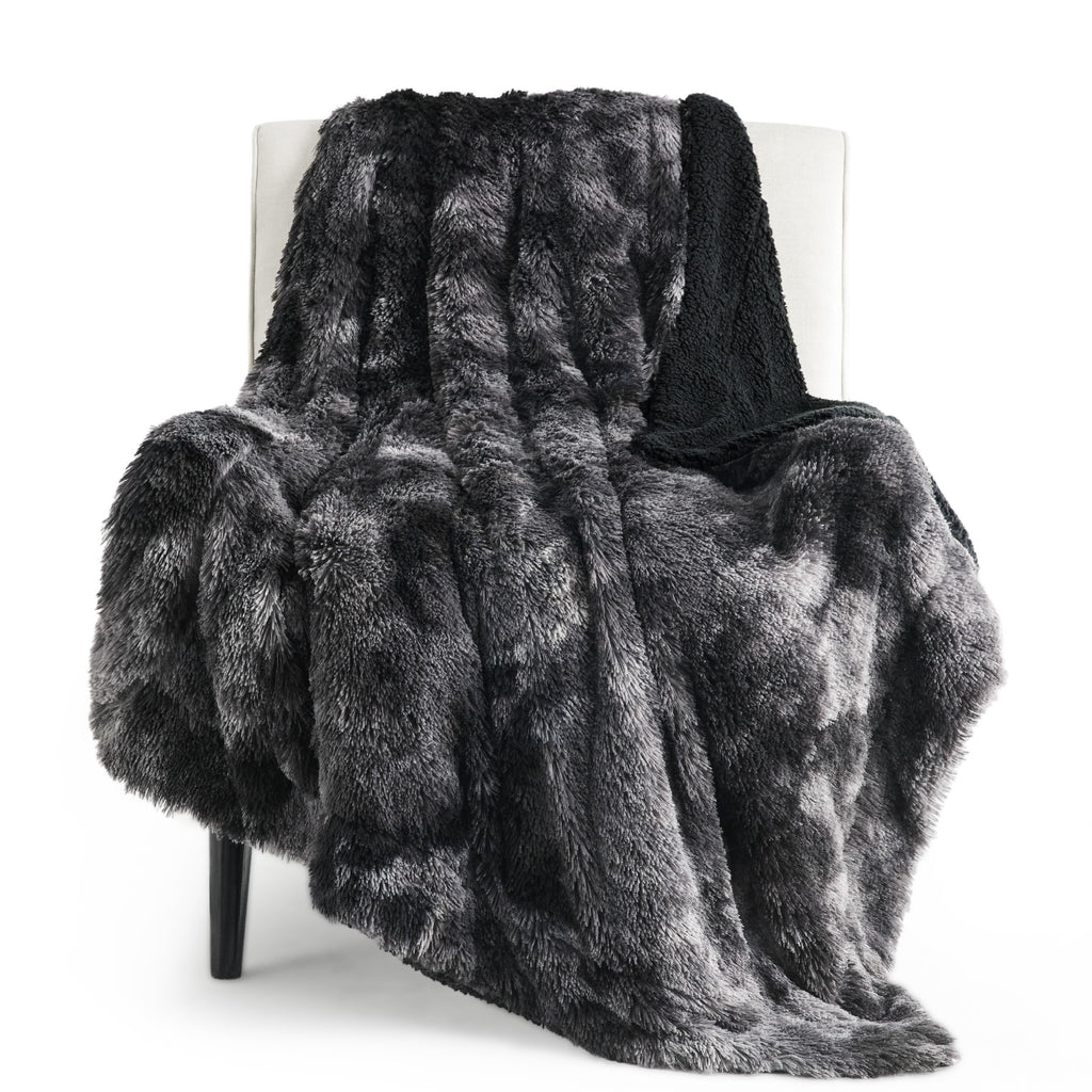 Bedsure GentleSoft Fluffy Fuzzy Faux Fur Throw Blanket for Couch, Soft Sherpa Fleece Cozy Gifts for Women, Plush Bed Blanket Room Decor for Men, Thick Warm Teen Gifts Winter Bedding