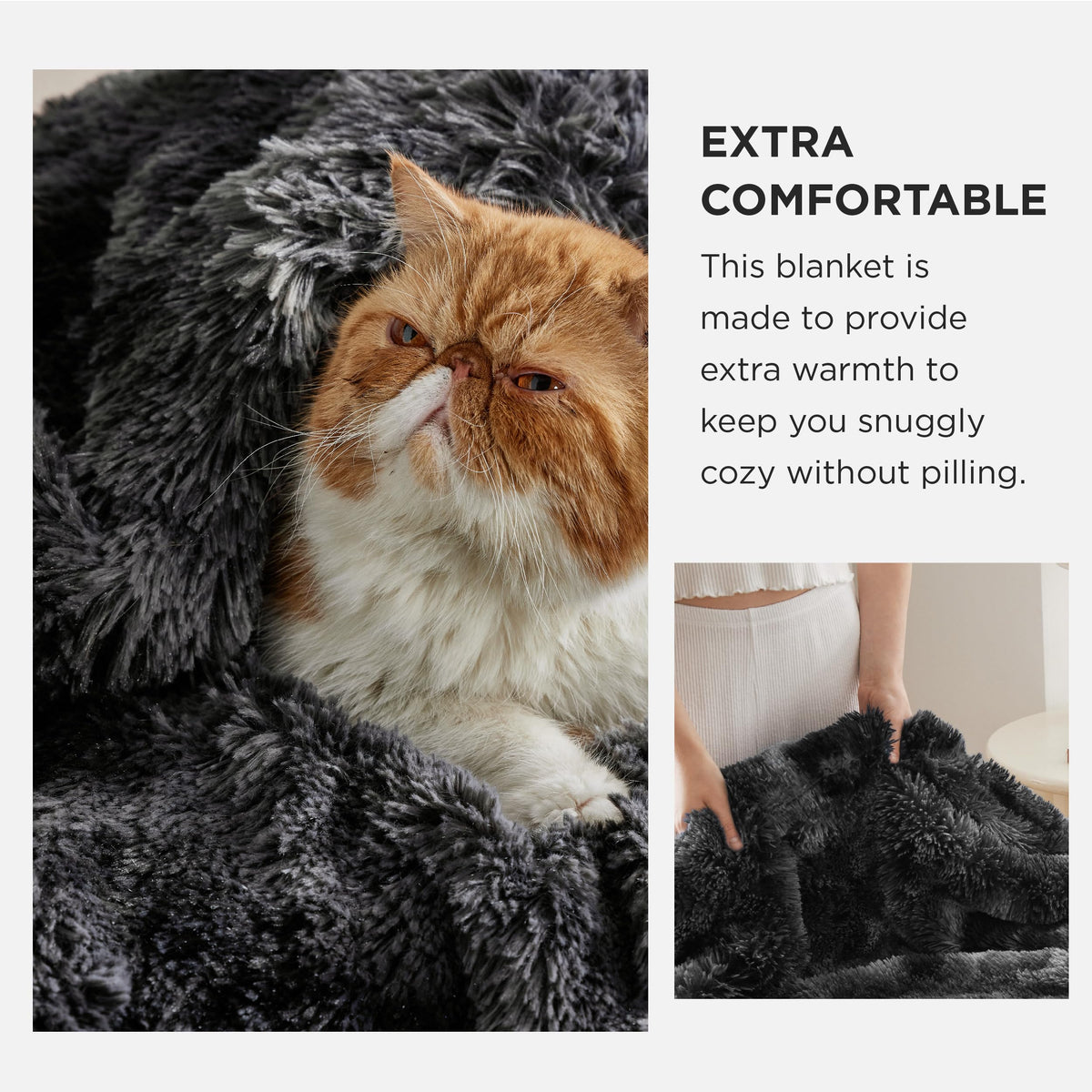 Bedsure GentleSoft Fluffy Fuzzy Faux Fur Throw Blanket for Couch, Soft Sherpa Fleece Cozy Gifts for Women, Plush Bed Blanket Room Decor for Men, Thick Warm Teen Gifts Winter Bedding