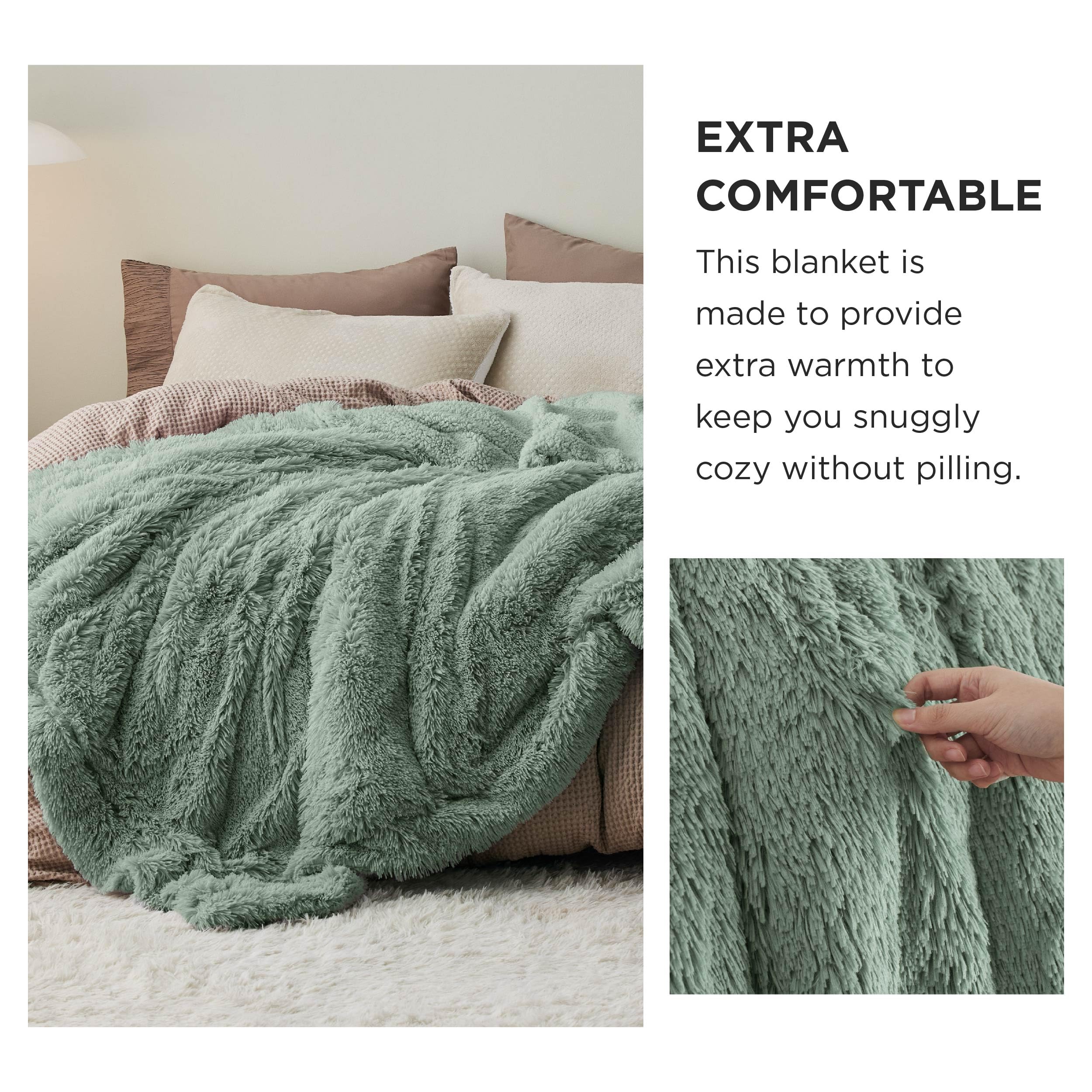 Bedsure GentleSoft Fluffy Fuzzy Faux Fur Throw Blanket for Couch, Soft Sherpa Fleece Cozy Gifts for Women, Plush Bed Blanket Room Decor for Men, Thick Warm Teen Gifts Winter Bedding